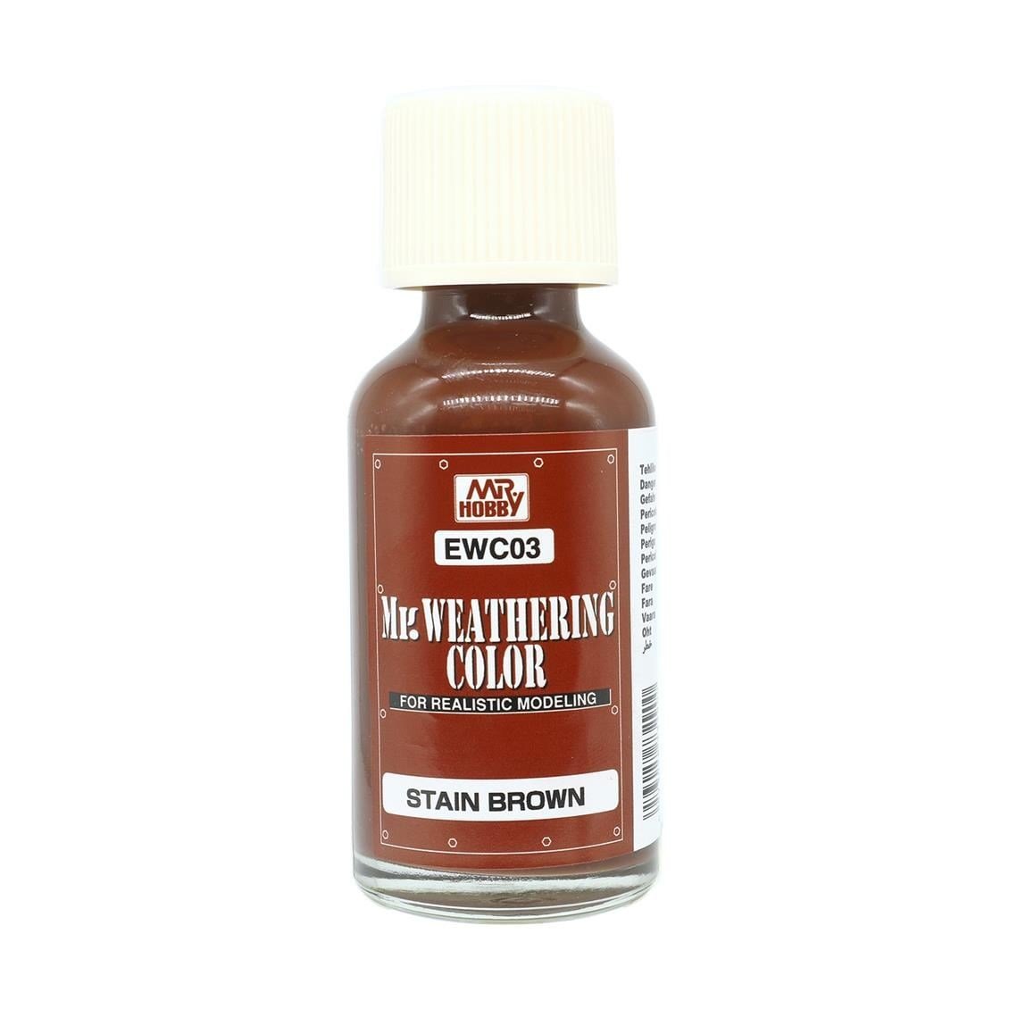 Mr.Hobby EWC-03 40 ml. Weathering Color Stain Brown, Eskitme Model Boyası