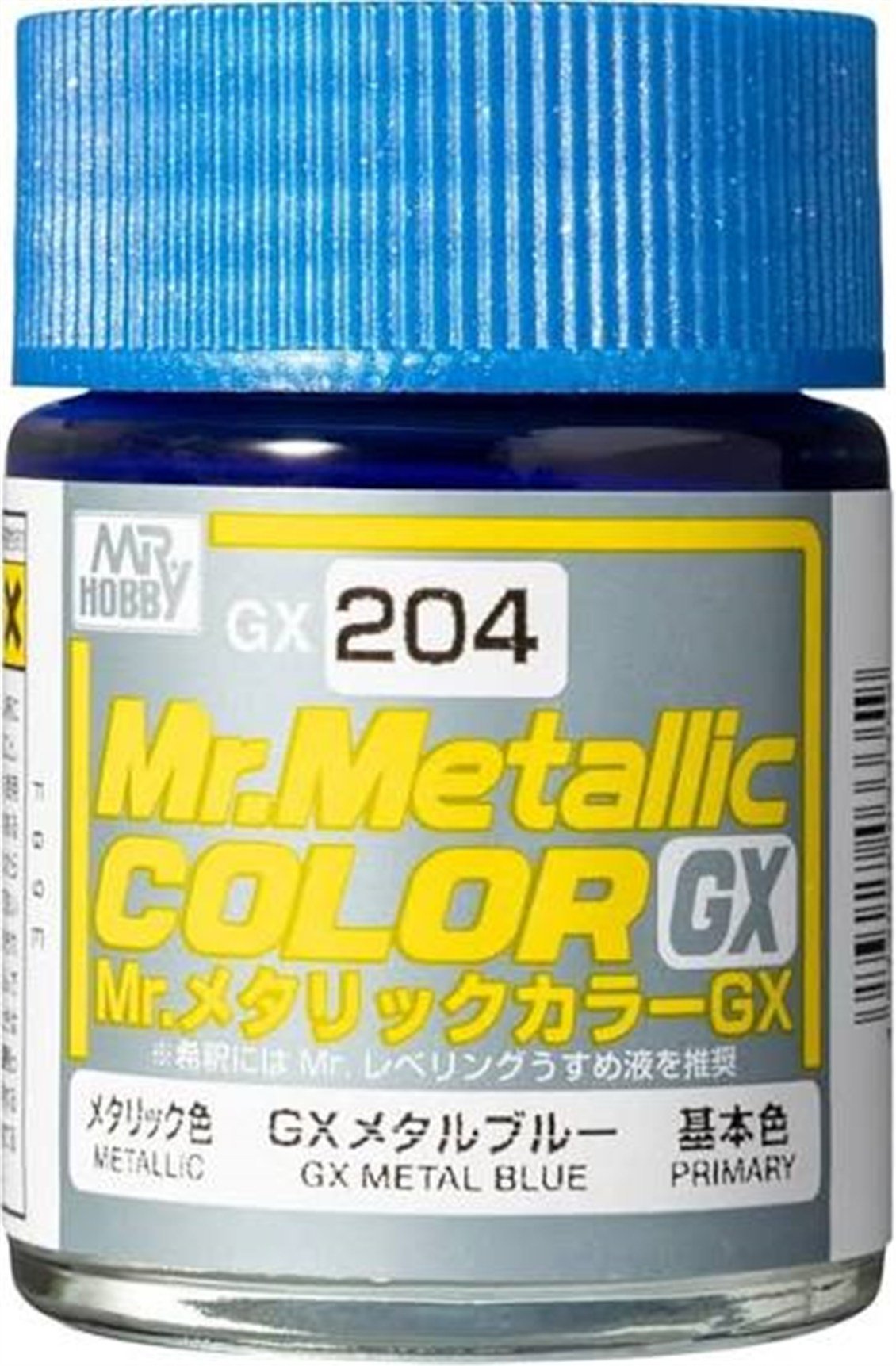 Mr.Hobby GX-204 18 ml. Metallic Blue, Metalik Serisi Model Boyası