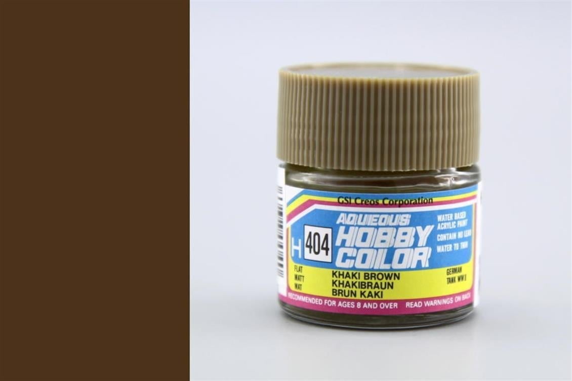 Mr.Hobby H-404 10 ml. Khaki Brown, Aqueous Serisi Model Boyası