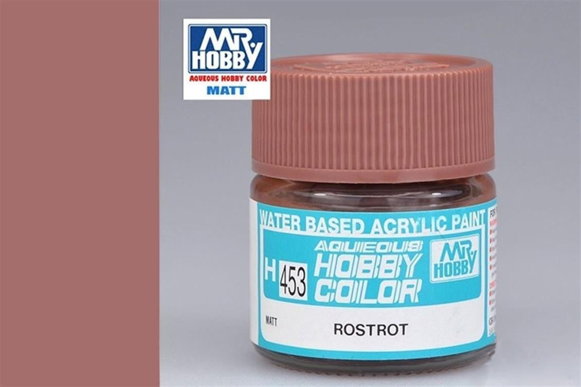Mr.Hobby H-453 10 ml. Rust Red, Aqueous Serisi Model Boyası