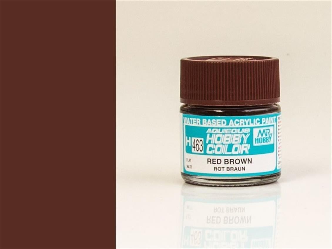 Mr.Hobby H-463 10 ml. Red Brown (2), Aqueous Serisi Model Boyası