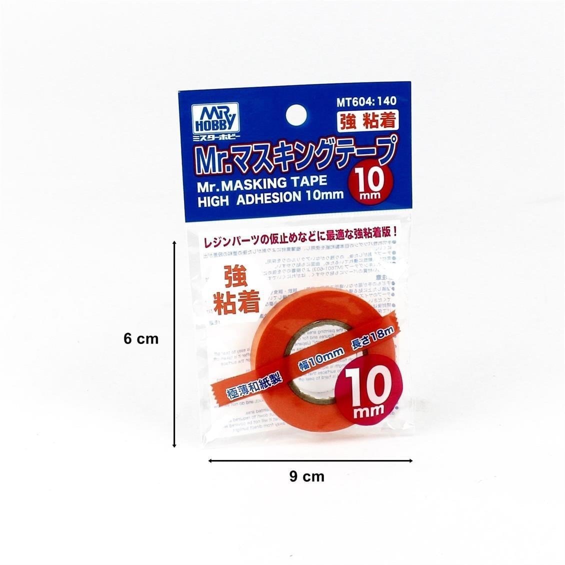 Mr.Hobby MT-604 10 mm. Kuvvetli Yapışkanlı Maskeleme Bantı,18 Metre