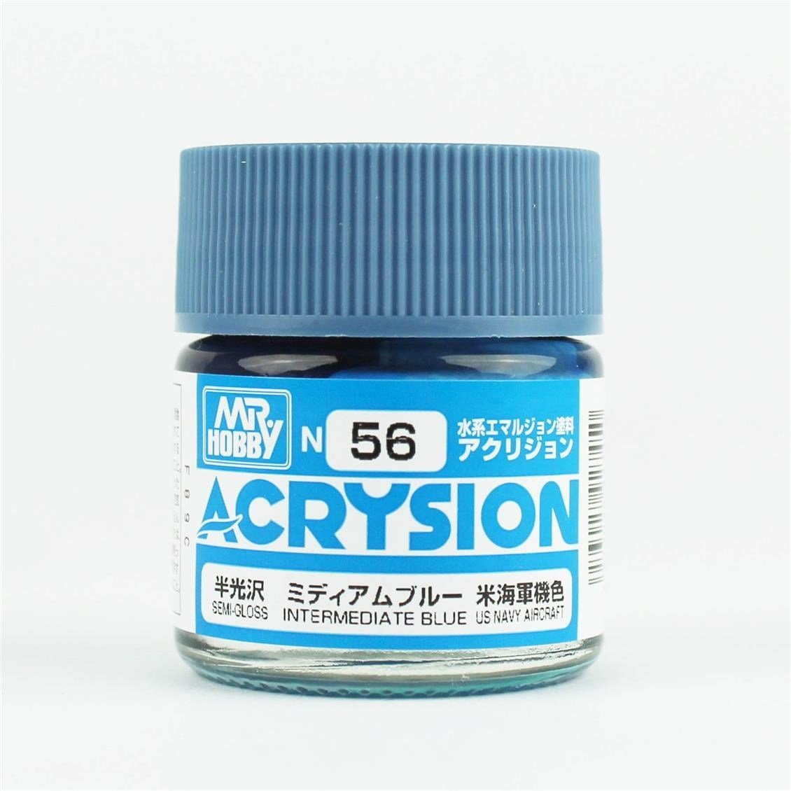 Mr.Hobby N-056 10 ml. Intermediate Blue, Acrysion Serisi Model Boyası