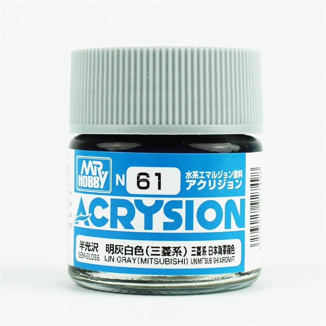 Mr.Hobby N-061 10 ml. IJN Gray (Mitsubishi), Acrysion Serisi Model Boyası