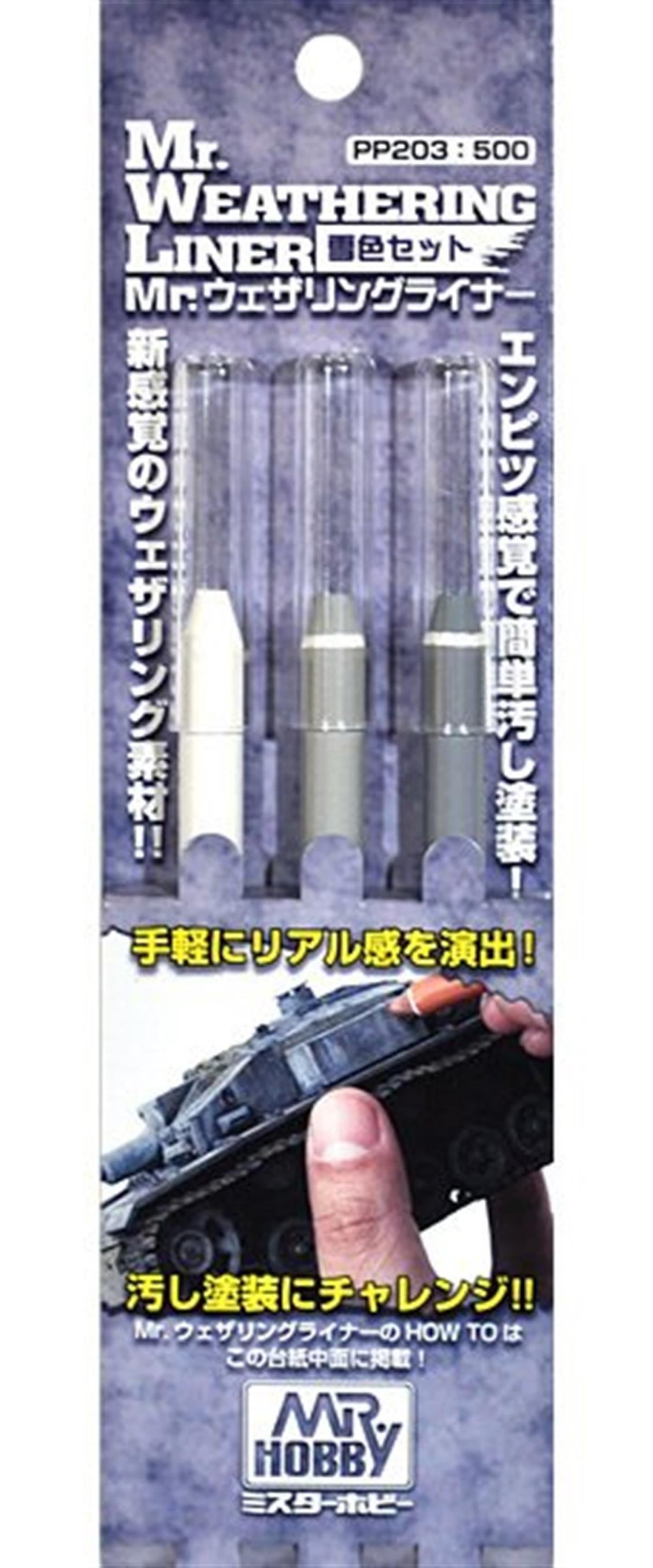 Mr.Hobby PP-203 Kar Görüntüsü için Kalem Seti, 3 Adet
