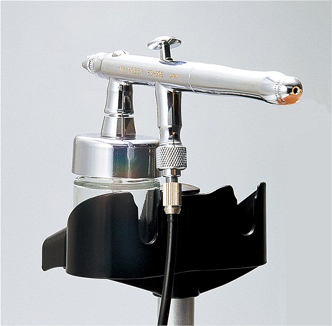 Mr.Hobby PS-230 Manyetik Tabanlı Airbrush Standı ve Metal Tepsi Seti, 136x196 mm.