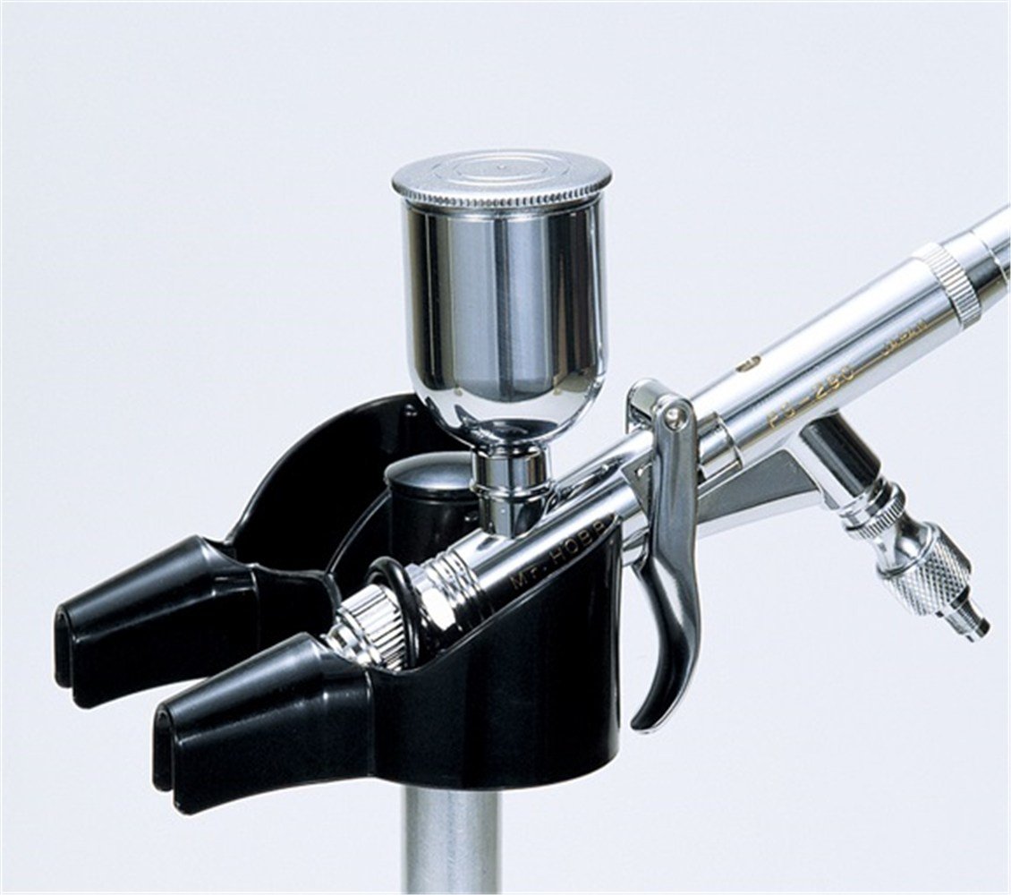 Mr.Hobby PS-230 Manyetik Tabanlı Airbrush Standı ve Metal Tepsi Seti, 136x196 mm.