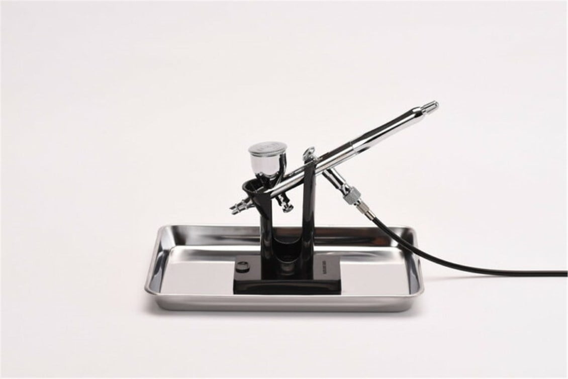 Mr.Hobby PS-231 Airbrush Standı ve Metal Tepsi Seti, 136x196 mm.