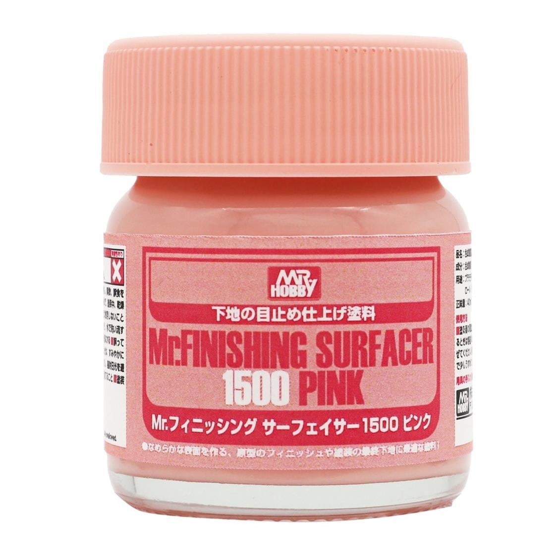 Mr.Hobby SF-292 40 ml. Mr. Finishing Surfacer 1500, Pembe Astar Model Boyası