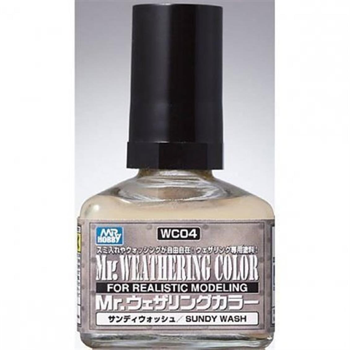 Mr.Hobby WC-04 40 ml. Weathering Color Sandy Wash, Eskitme Model Boyası