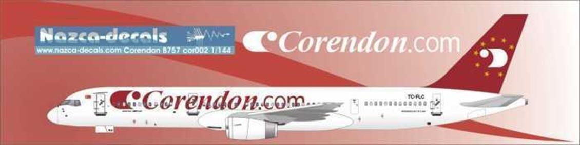 Nazca Decals Cor002 1/144 Ölçek, Corendon Flyair 757