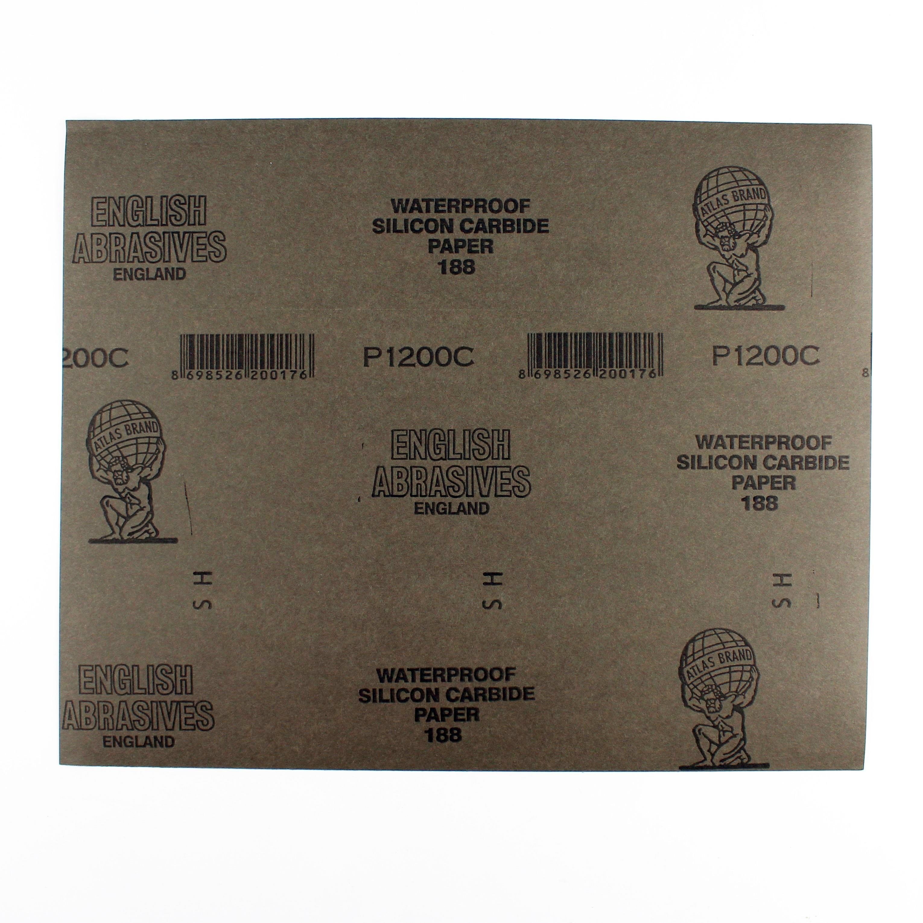 No.1200 280X230Mm Silikon Karpit 188 Kalite Zımpara