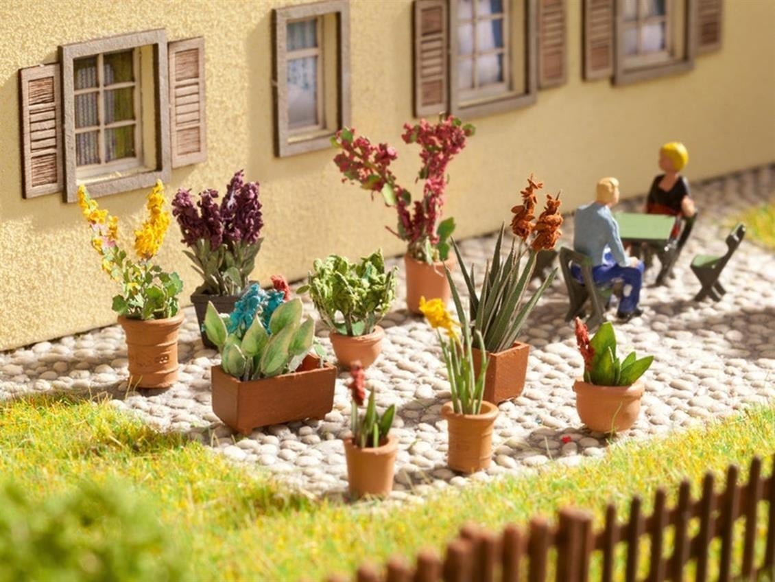 Noch 14012 Saksı Malzemesi, 9 Adet, Diorama Malzemesi