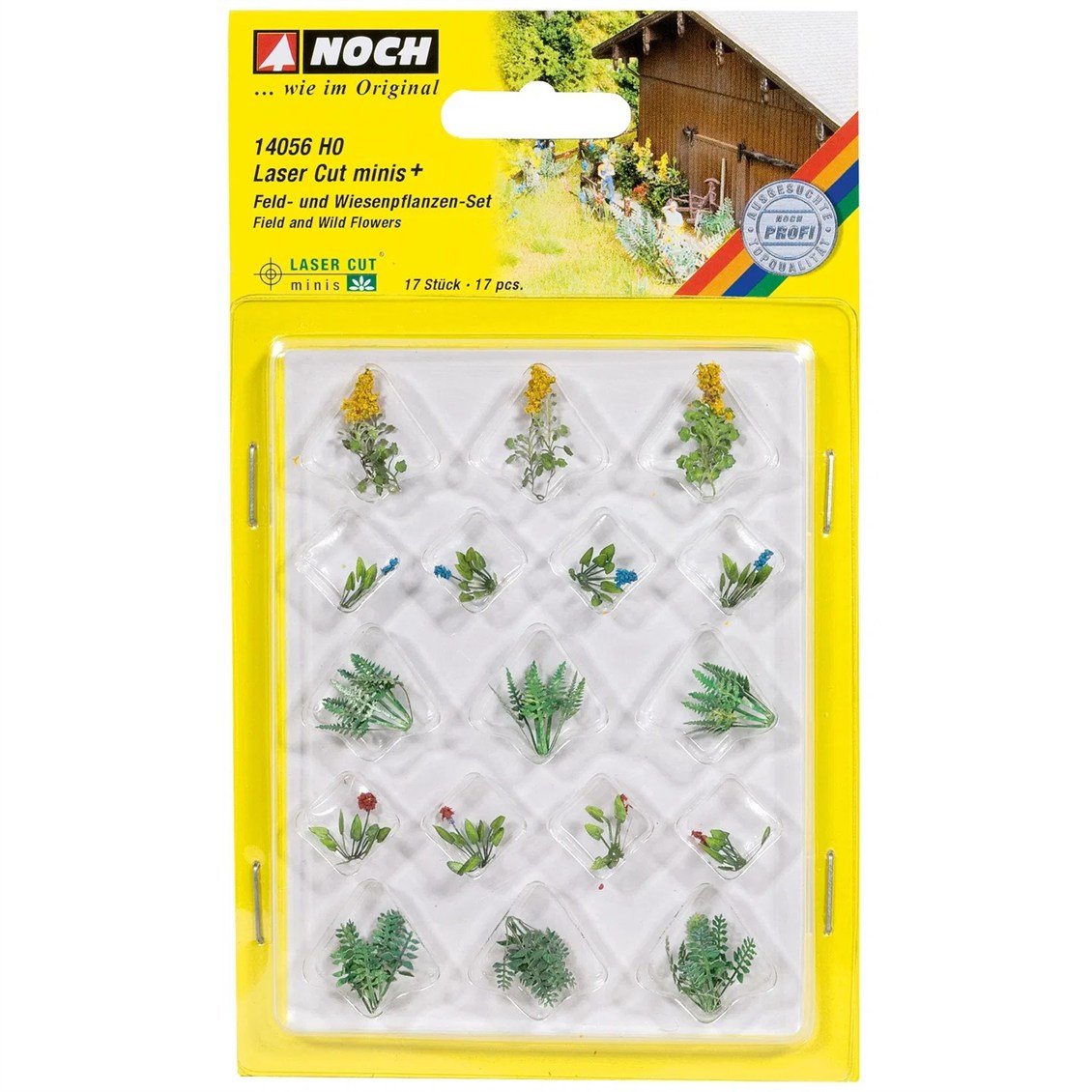 Noch 14056 Karışık Kır Çiçekleri, 17 Adet, Diorama Malzemesi
