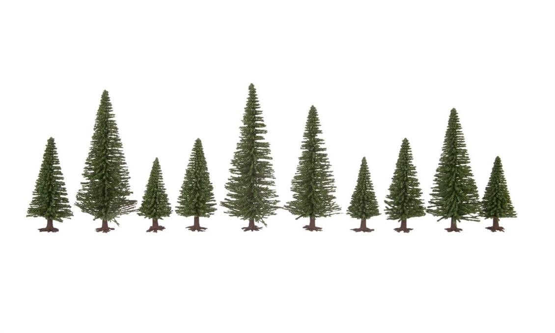 Noch 26830 Kaideli Köknar Ağaçları, 10 Adet, 5-14 cm. Diorama Malzemesi