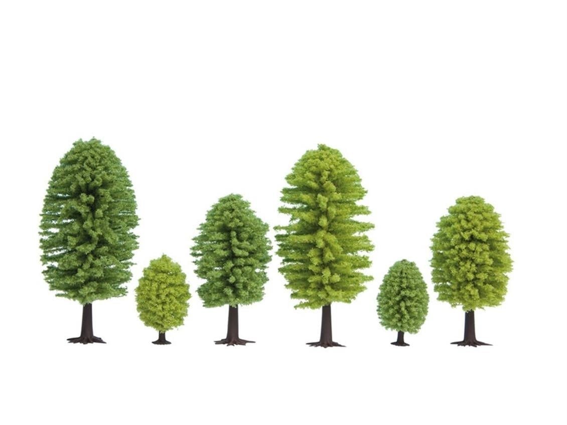 Noch 26901 Yapraklı Ağaçlar, 10 Adet, 5-9 cm. Diorama Malzemesi