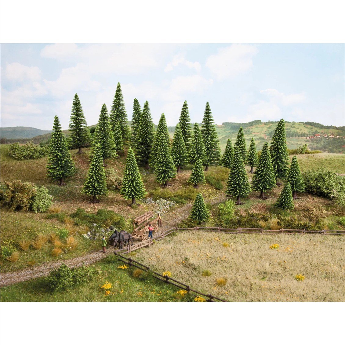 Noch 26925 Kavak Ağaçları, 10 Adet, 5-14 cm. Diorama Malzemesi