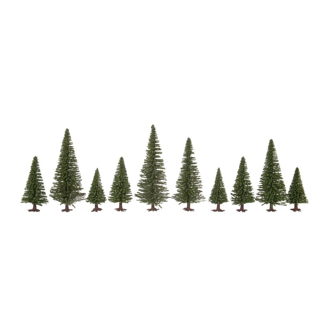 Noch 26930 Çam Ağaçları, 10 Adet, 5-14 cm. Diorama Malzemesi