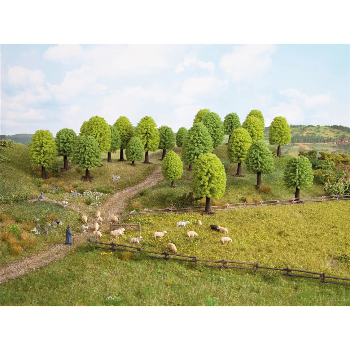 Noch 32801 Yaprak Döken Ağaçlar, 25 Adet, 3,5-5 cm. Diorama Malzemesi