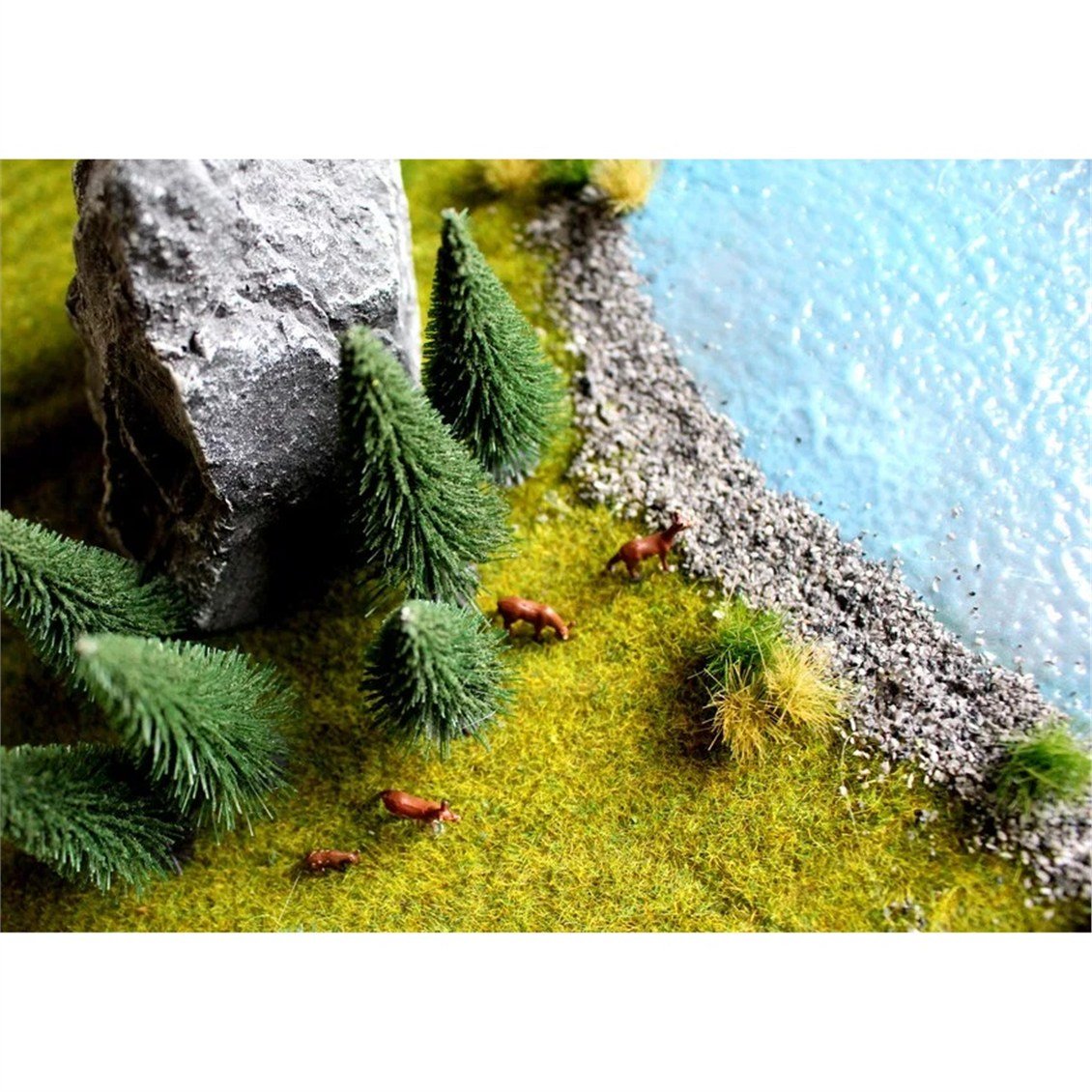 Noch 32920 Çam Ağaçları, 10 Adet, 3,5-9 cm. Diorama Malzemesi