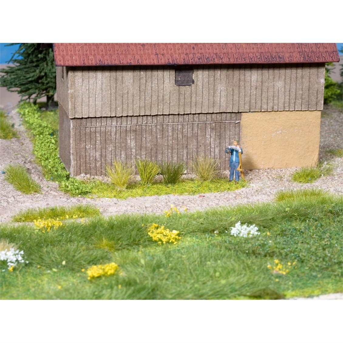 Noch 7006 XL Çimen Kümeleri, Donuk Renkli, 9 mm, 104 Adet, Diorama Malzemesi
