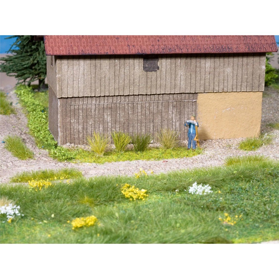 Noch 7042 Çiçeklenen Çayır Öbekleri, Kırmızı-Yeşil Tonları, Mini Set XL, 42 adet, 9 mm Diorama Malzemesi