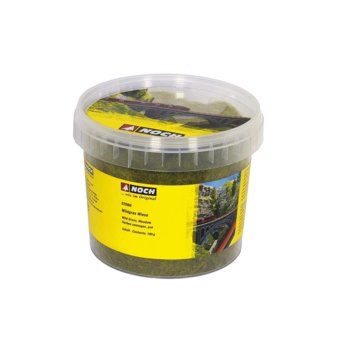 Noch 7090 Statik Çayır Dokusu, Çayır Yeşili, 6 mm, 100 Gram Diorama Malzemesi