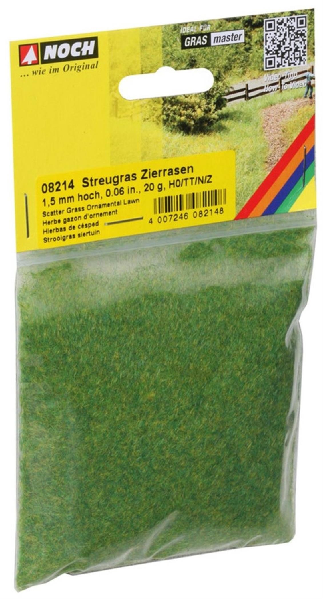 Noch 8214 Statik Kısa Çim, Süs Çimi, 1.5 mm, 20 Gram Diorama Malzemesi