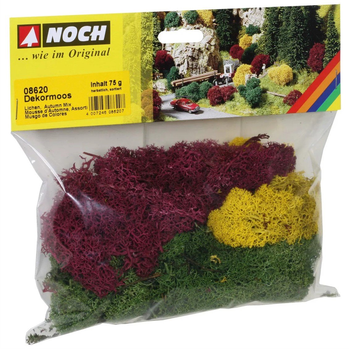 Noch 8620 Liken, Sonbahar Renkleri, 75 Gram Diorama Malzemesi
