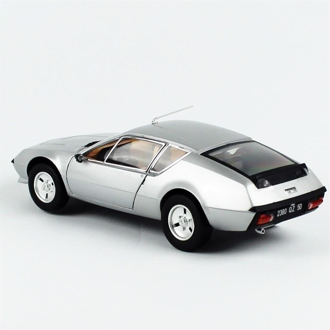 Norev 185320 1/18 Ölçek, 1979 Alpine Renault A310 V6, Gümüş, Sergilemeye Hazır Metal Araba Modeli