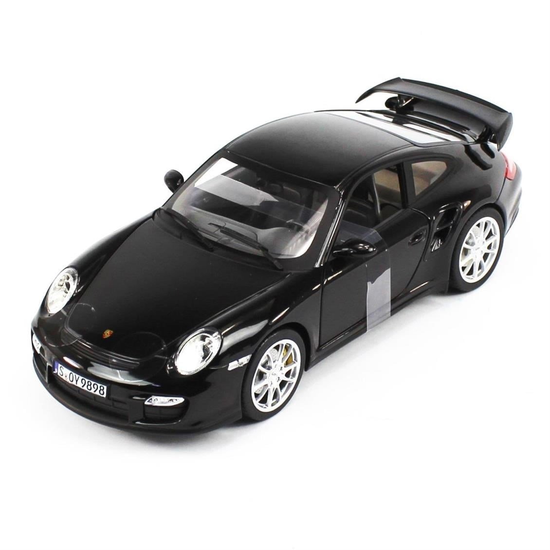 Norev 187598 1/18 Ölçek, 2010 Porsche 911 GT2, Siyah, Sergilemeye Hazır Metal Araba Modeli