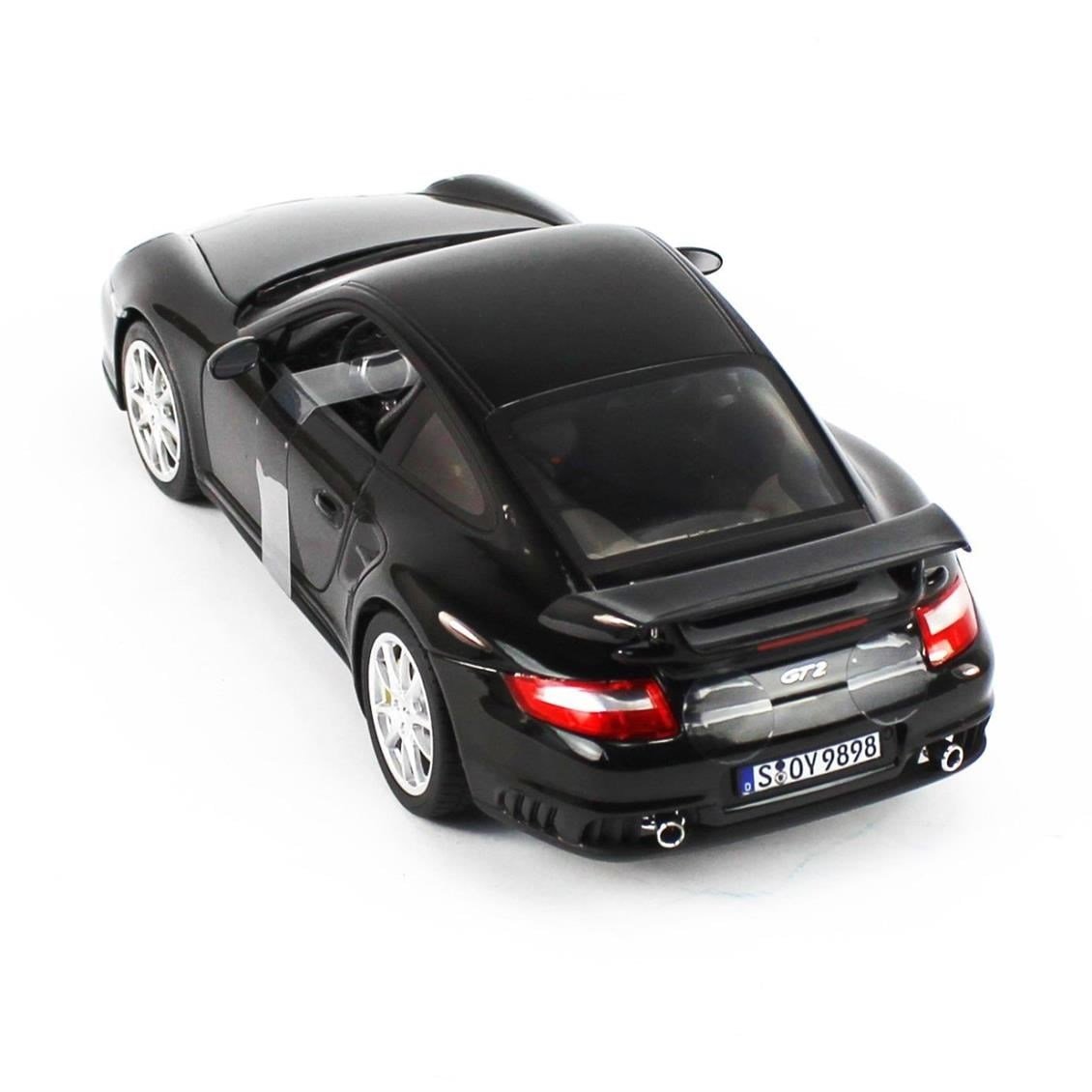 Norev 187598 1/18 Ölçek, 2010 Porsche 911 GT2, Siyah, Sergilemeye Hazır Metal Araba Modeli