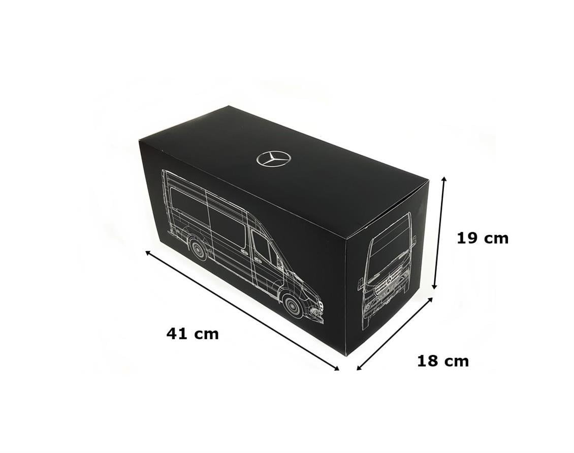Norev B66006029 1/18 Ölçek, Mercedes Benz Sprinter 2018, Rugged Edition, Grey Silver, Sergilemeye Hazır Metal Araba Modeli