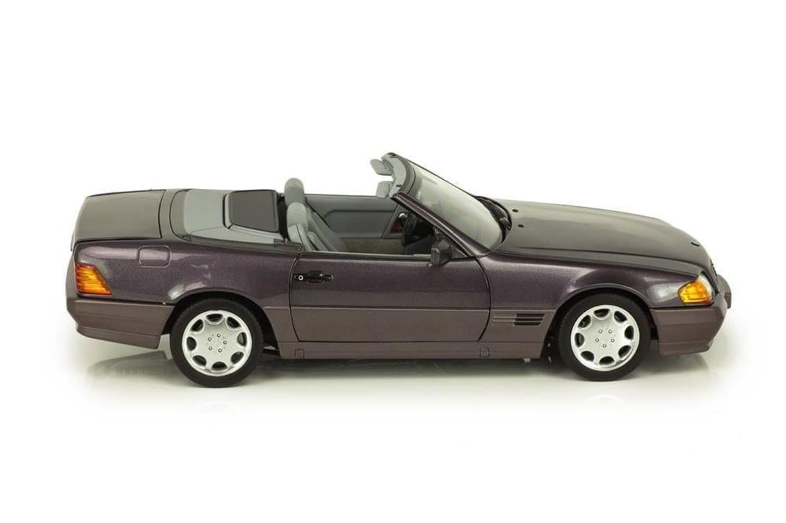 Norev B66040655 1/18 Ölçek, Mercedes Benz 500 SL (R129) Roadster 1989-1995, Bornit Metallic,  Sergilemeye Hazır Metal Araba Mod