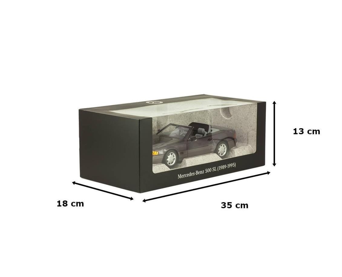 Norev B66040655 1/18 Ölçek, Mercedes Benz 500 SL (R129) Roadster 1989-1995, Bornit Metallic,  Sergilemeye Hazır Metal Araba Mod