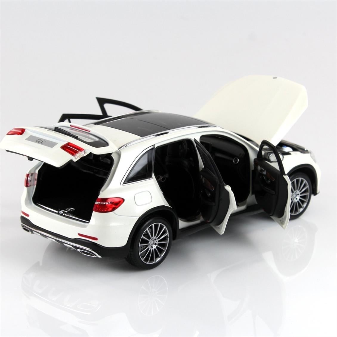 Norev B66960362 1/18 Ölçek, Mercedes Benz GLC (X253) 2015, Diamond White Bright, Sergilemeye Hazır Metal Araba Modeli