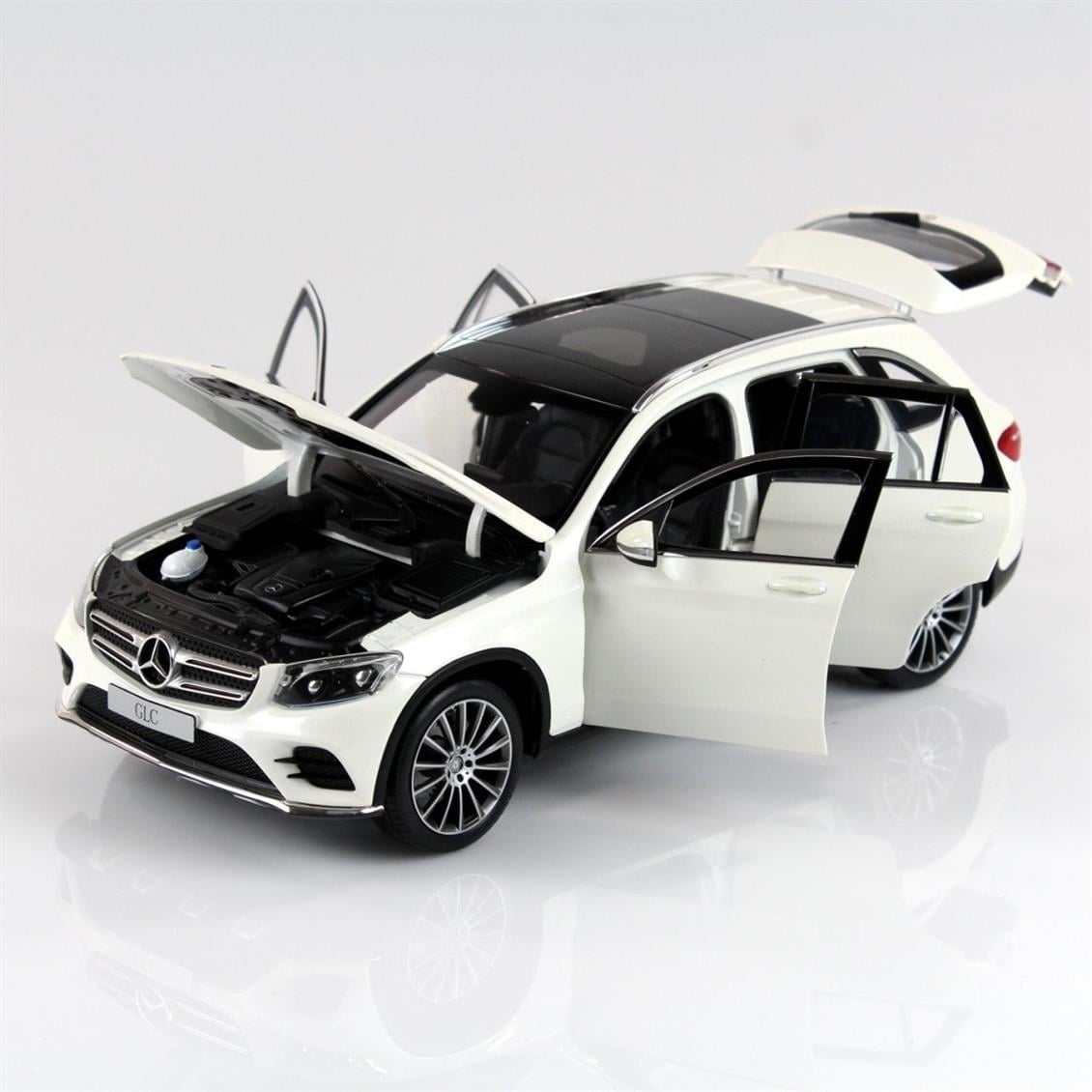 Norev B66960362 1/18 Ölçek, Mercedes Benz GLC (X253) 2015, Diamond White Bright, Sergilemeye Hazır Metal Araba Modeli
