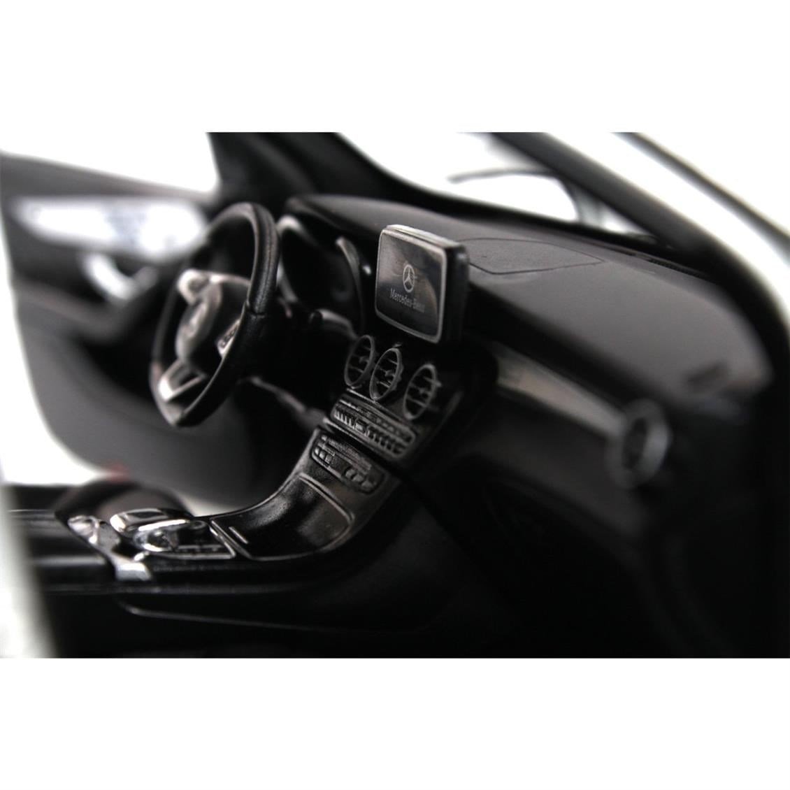 Norev B66960363 1/18 Ölçek, Mercedes Benz GLC (X253) 2015, Ciridium Silver, Sergilemeye Hazır Metal Araba Modeli