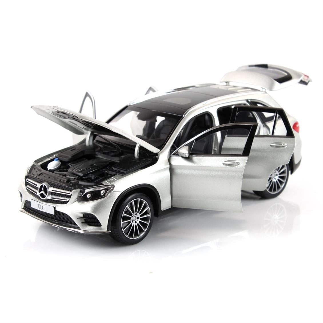 Norev B66960363 1/18 Ölçek, Mercedes Benz GLC (X253) 2015, Ciridium Silver, Sergilemeye Hazır Metal Araba Modeli