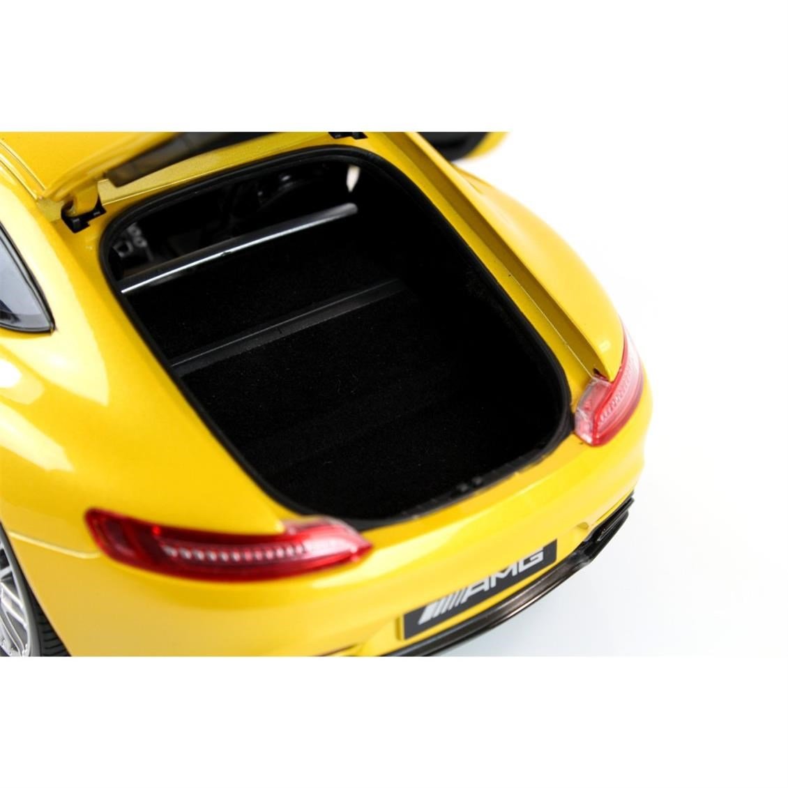 Norev B66960410 1/18 Ölçek, Mercedes Benz AMG GT-S (C190) 2016, Yellow Solarbeam Metallic, Sergilemeye Hazır Metal Araba Modeli