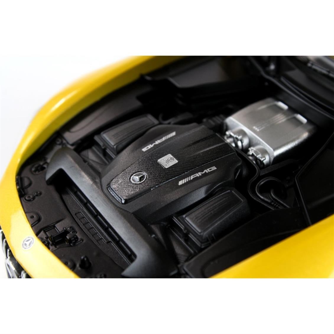 Norev B66960410 1/18 Ölçek, Mercedes Benz AMG GT-S (C190) 2016, Yellow Solarbeam Metallic, Sergilemeye Hazır Metal Araba Modeli