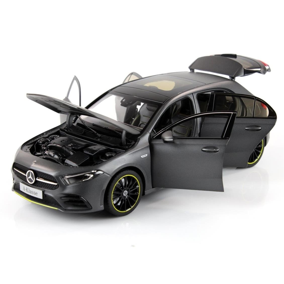Norev B66960428 1/18 Ölçek, Mercedes Benz A Class (W177) 2018, Mountain Grey Magno, Sergilemeye Hazır Metal Araba Modeli