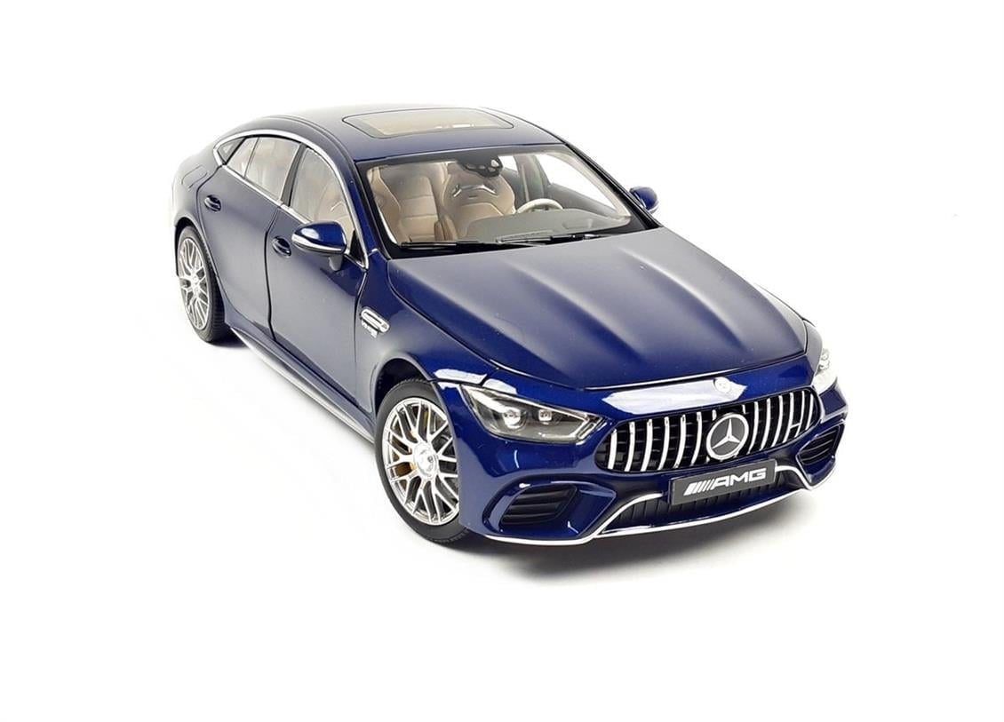Norev B66960461 1/18 Ölçek, Mercedes Benz AMG GT 63 S V8 4Matic Coupe (X290) 2018, Brilliant Blue, Sergilemeye Hazır Metal Arab