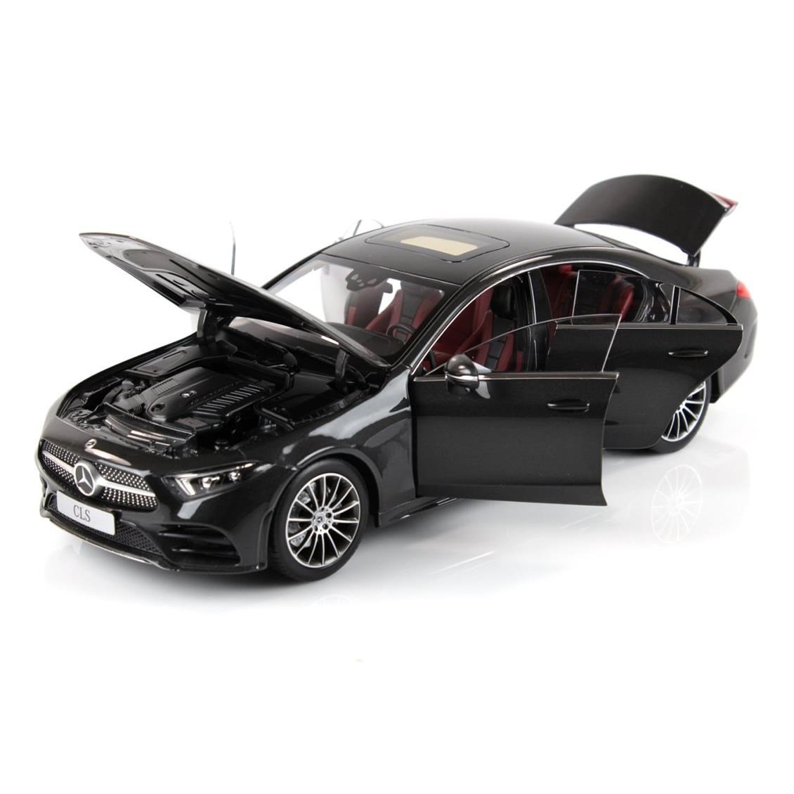 Norev B66960546 1/18 Ölçek, Mercedes Benz CLS Coupe (C257) 2018, Graphite Grey Metallic, Sergilemeye Hazır Metal Araba Modeli