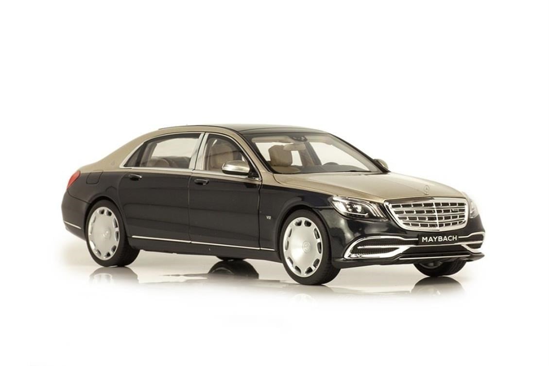 Norev B66960615 1/18 Ölçek, Mercedes Benz Maybach S650 (X222) 2020, Aragonite Silver Blue Metallic, Sergilemeye Hazır Metal Ara