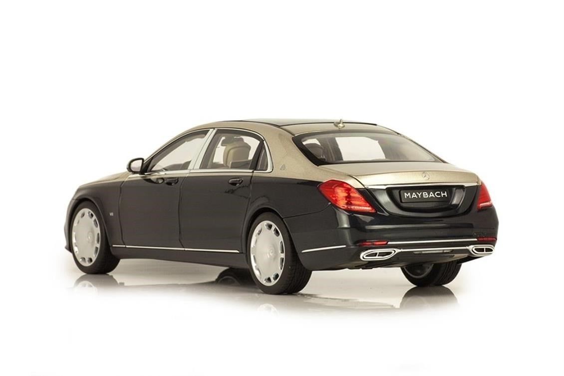Norev B66960615 1/18 Ölçek, Mercedes Benz Maybach S650 (X222) 2020, Aragonite Silver Blue Metallic, Sergilemeye Hazır Metal Ara