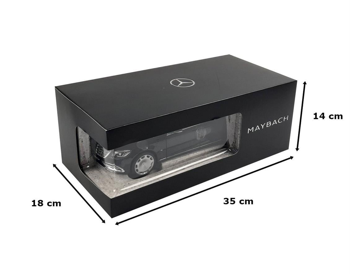 Norev B66960616 1/18 Ölçek, Mercedes Benz S Class S650 Cabriolet Maybach (X222) 2020, Magnetite Black, Sergilemeye Hazır Metal