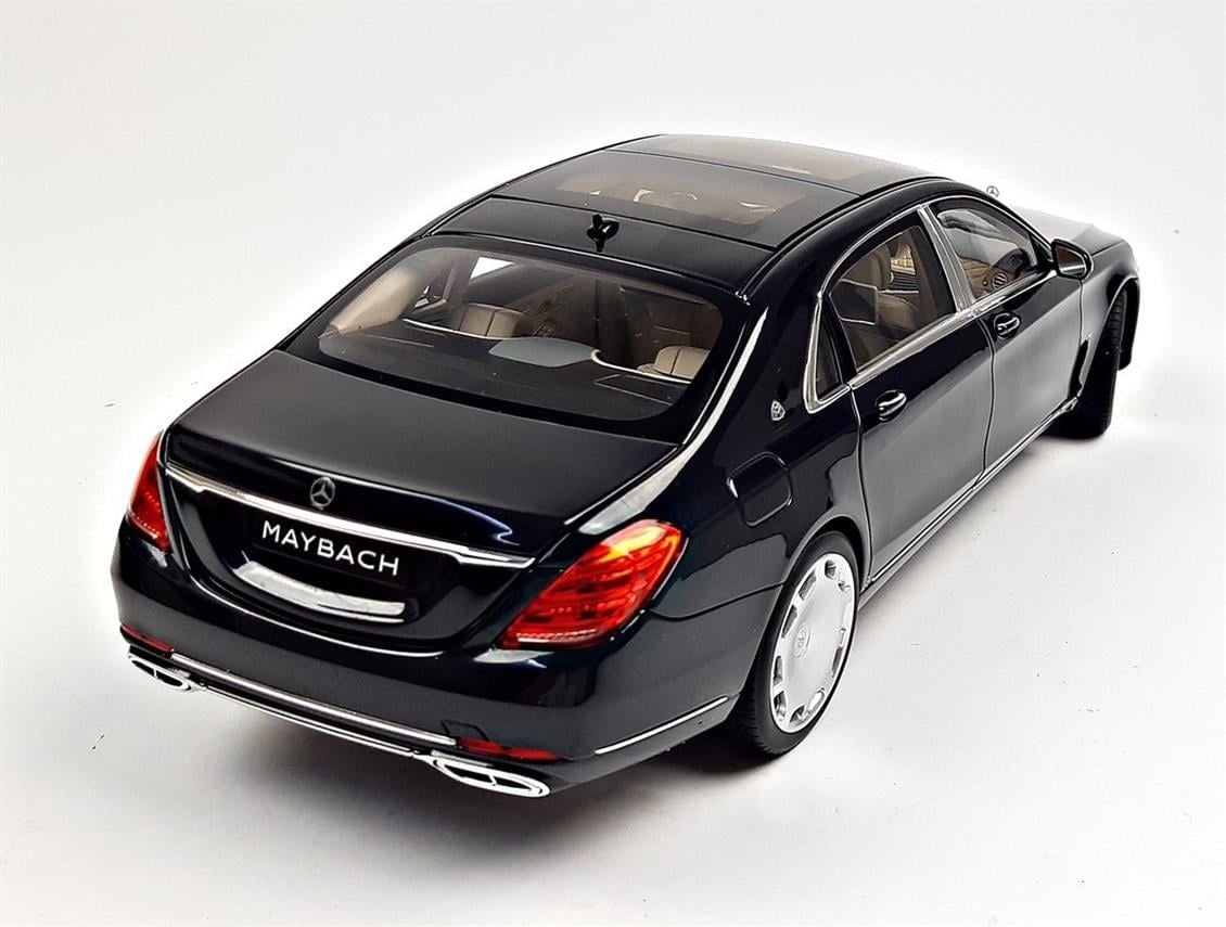 Norev B66960616 1/18 Ölçek, Mercedes Benz S Class S650 Cabriolet Maybach (X222) 2020, Magnetite Black, Sergilemeye Hazır Metal