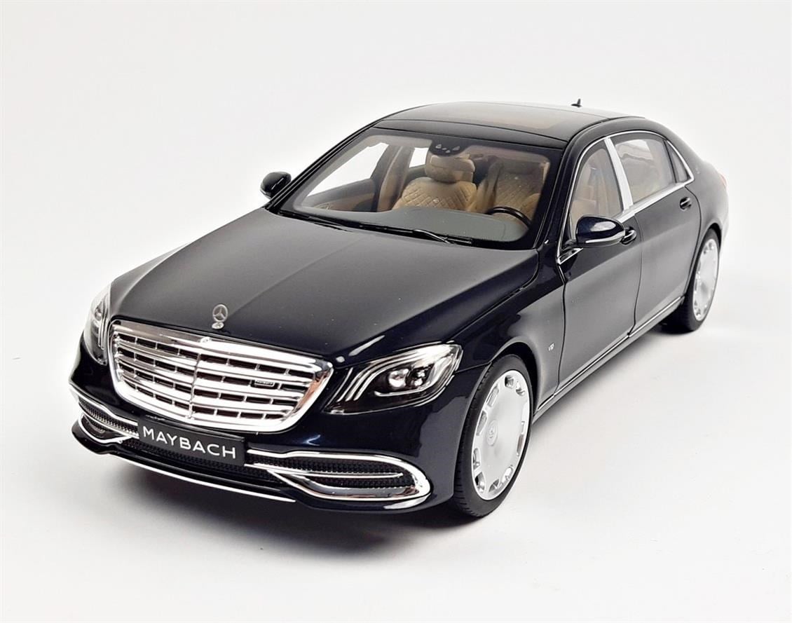 Norev B66960616 1/18 Ölçek, Mercedes Benz S Class S650 Cabriolet Maybach (X222) 2020, Magnetite Black, Sergilemeye Hazır Metal