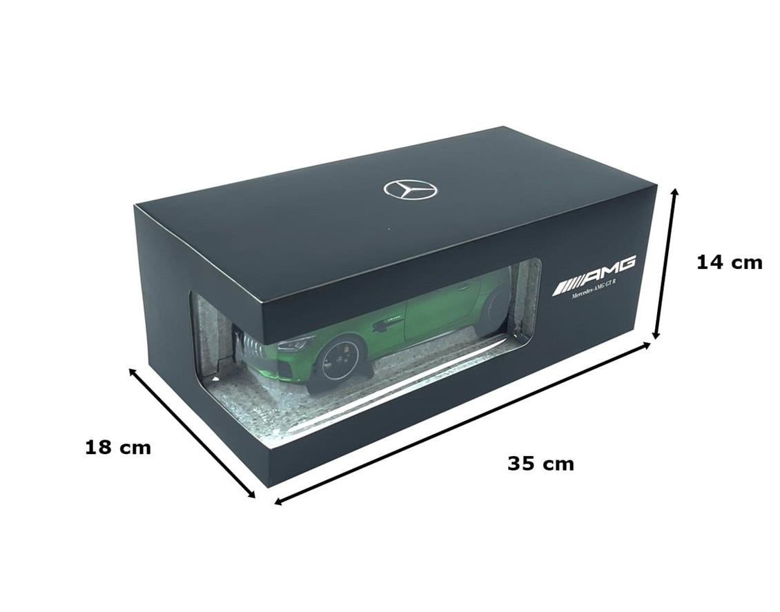 Norev B66960626 1/18 Ölçek, Mercedes Benz AMG GT R Coupe (C190), Green Hell Magno, Sergilemeye Hazır Metal Araba Modeli